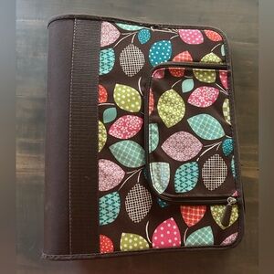 PB Teen Leaf Pattern Canvas Binder